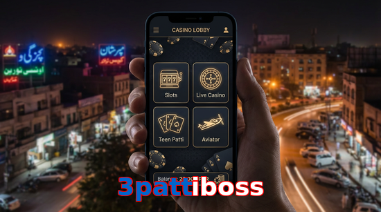 Main screen of 3Pattiboss app page for PK players